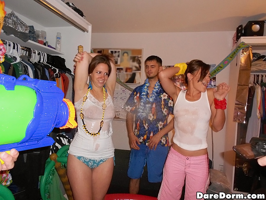 Hot Amberr's coed graduation party turns into massive drunk orgy