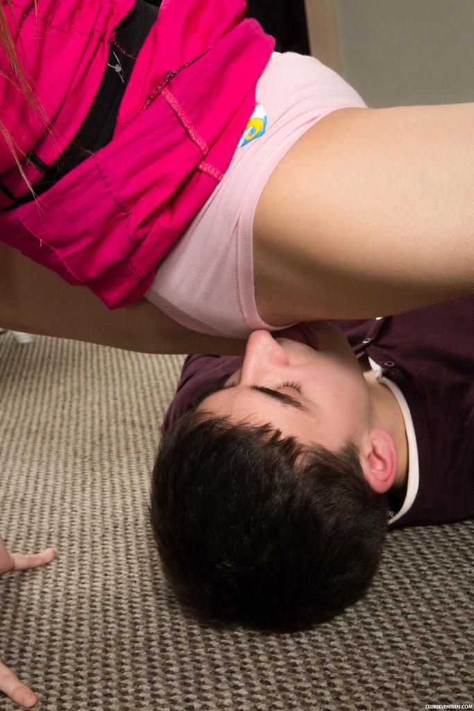 Flexible teen Kira D contorts into all sorts of positions during a wild fuck